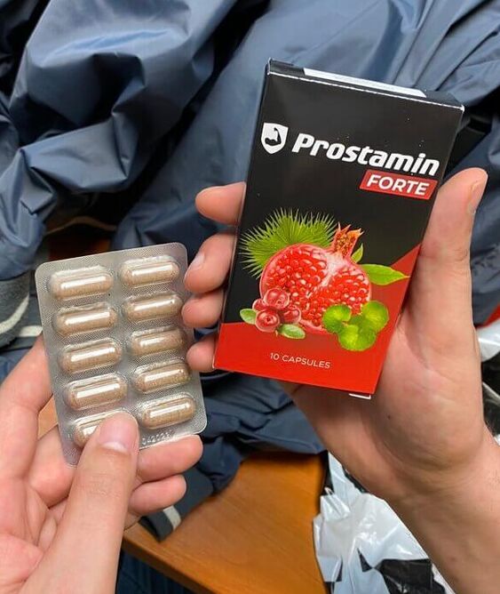 Prostamin Forte պարկուճները բլիստերում